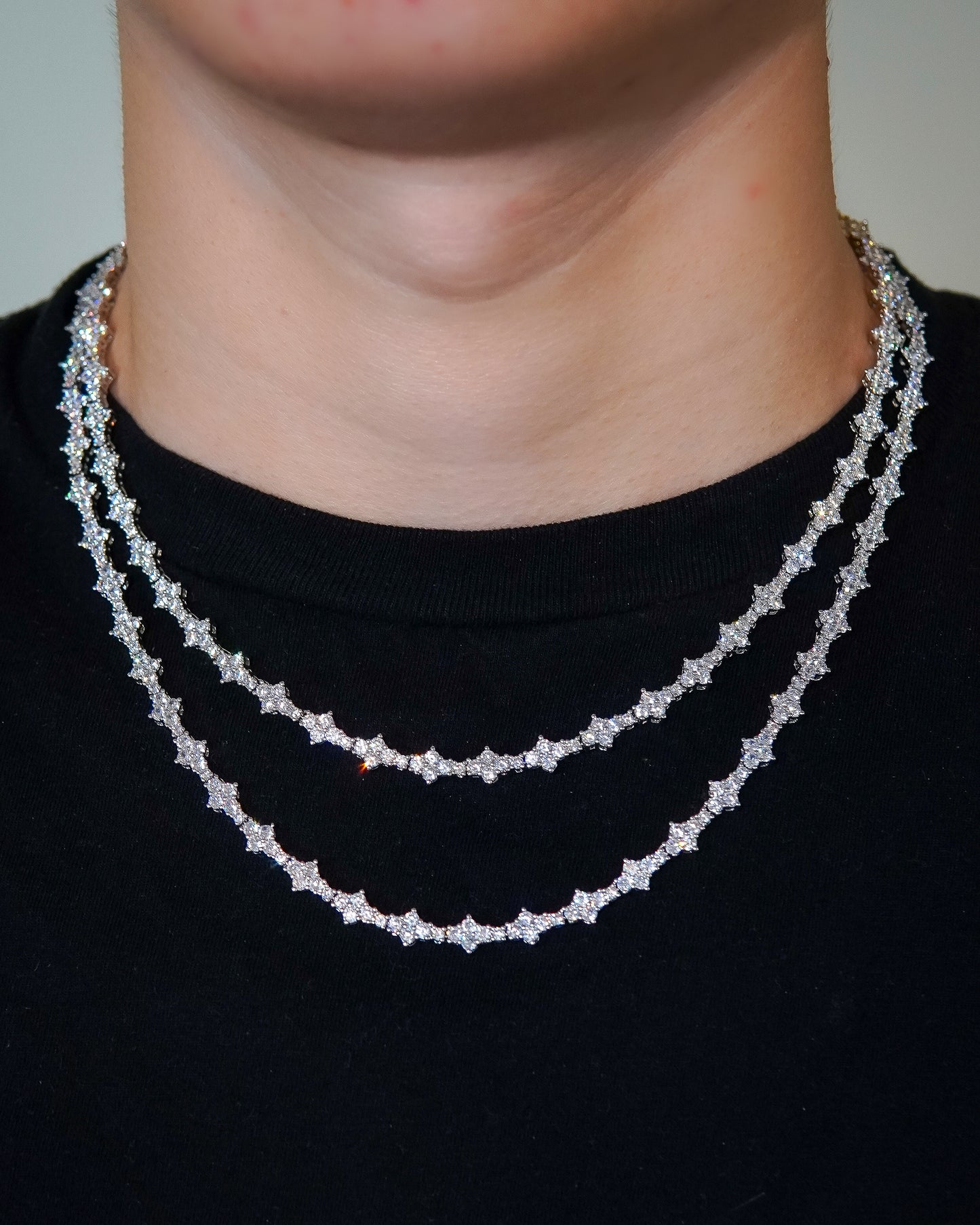 Diamond Tennis Chain - Starred