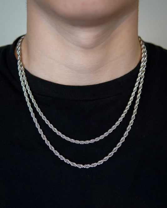 Rope Chain - Silver (304L Stainless Steel)