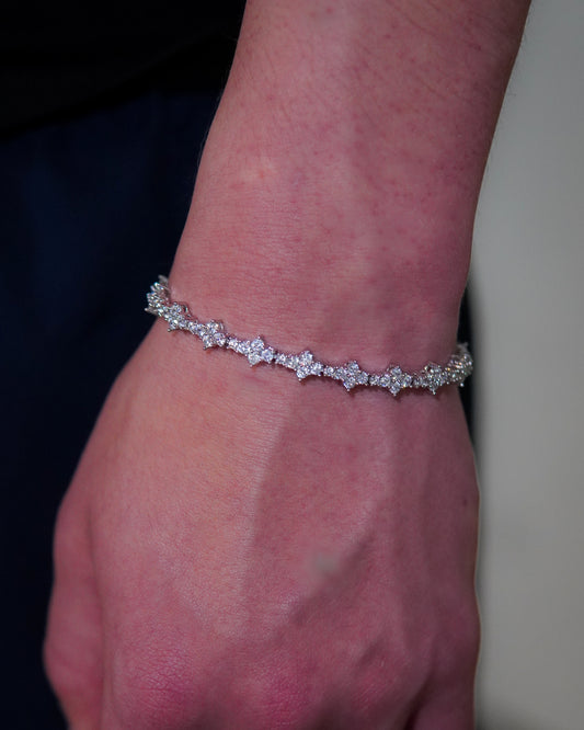 Diamond Tennis Bracelet - Starred