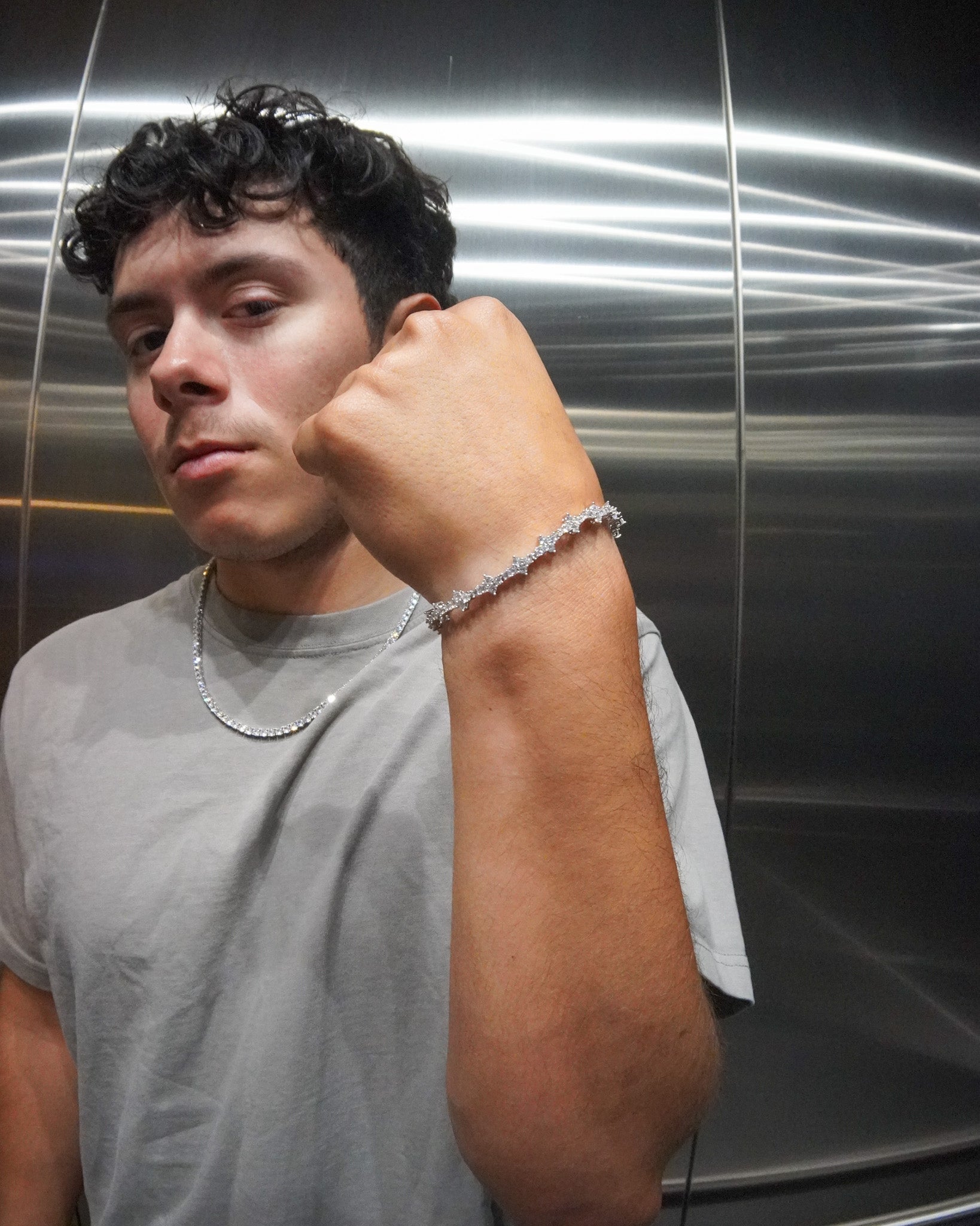 Diamond Tennis Bracelet - 14K White Gold - Lavenir Jewelry