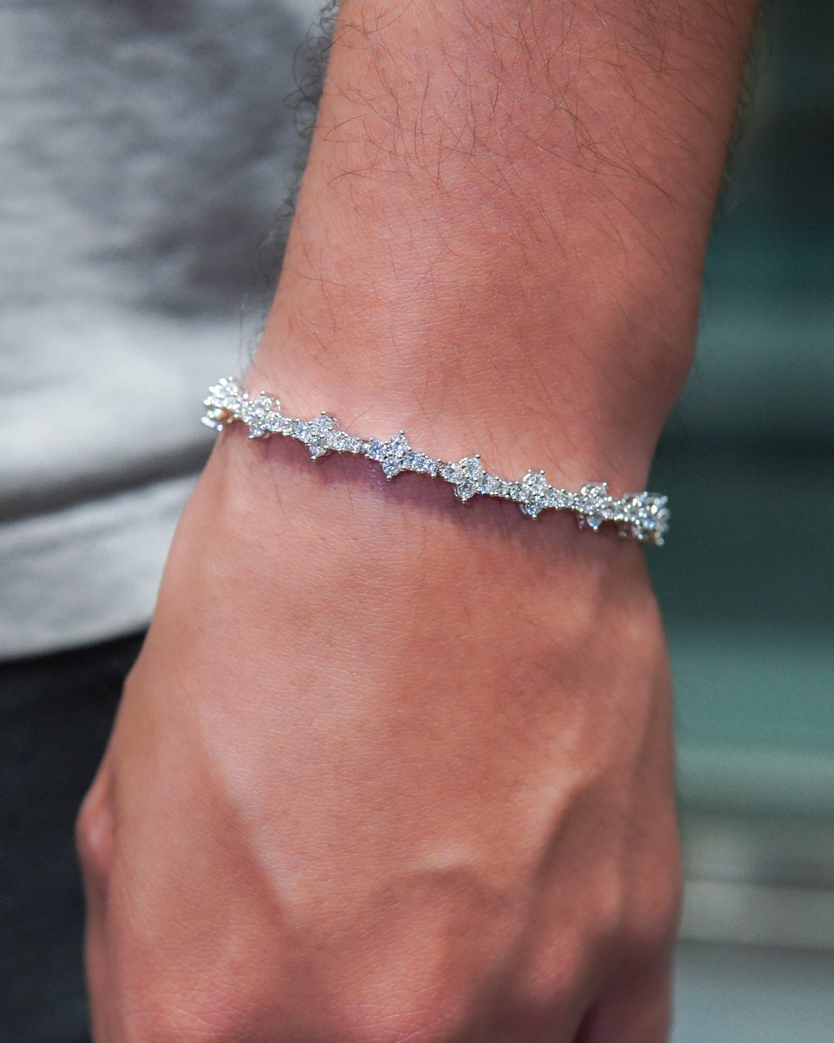 Diamond Tennis Bracelet - 14K White Gold - Lavenir Jewelry