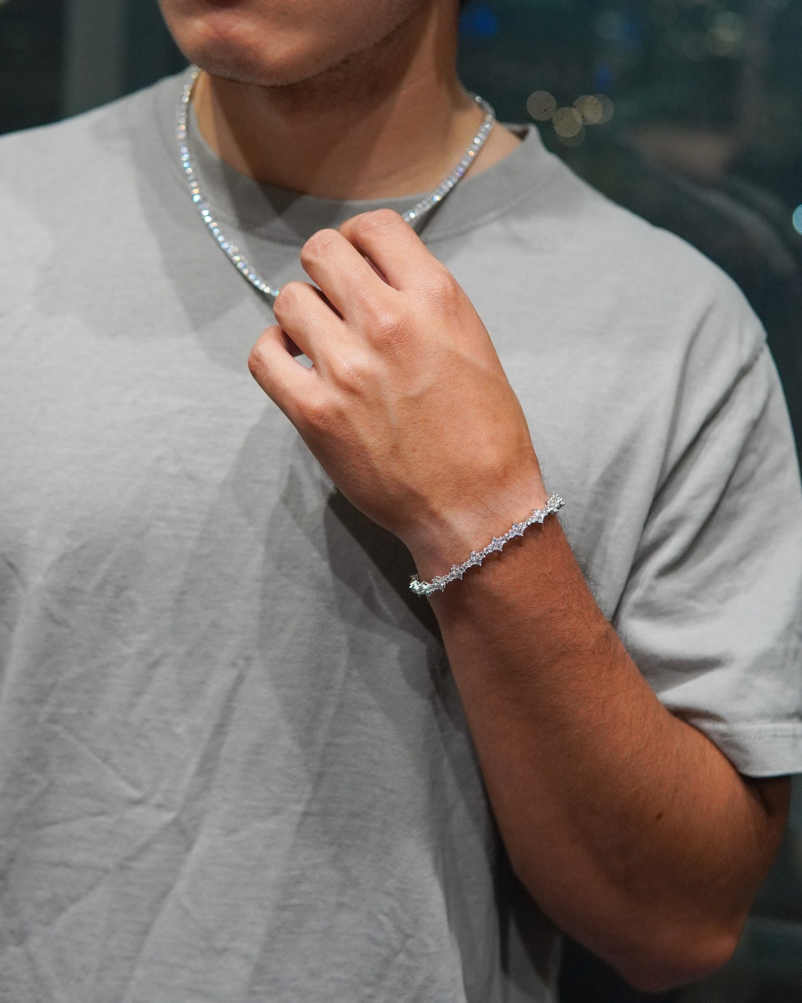 Diamond Tennis Bracelet - 14K White Gold - Lavenir Jewelry