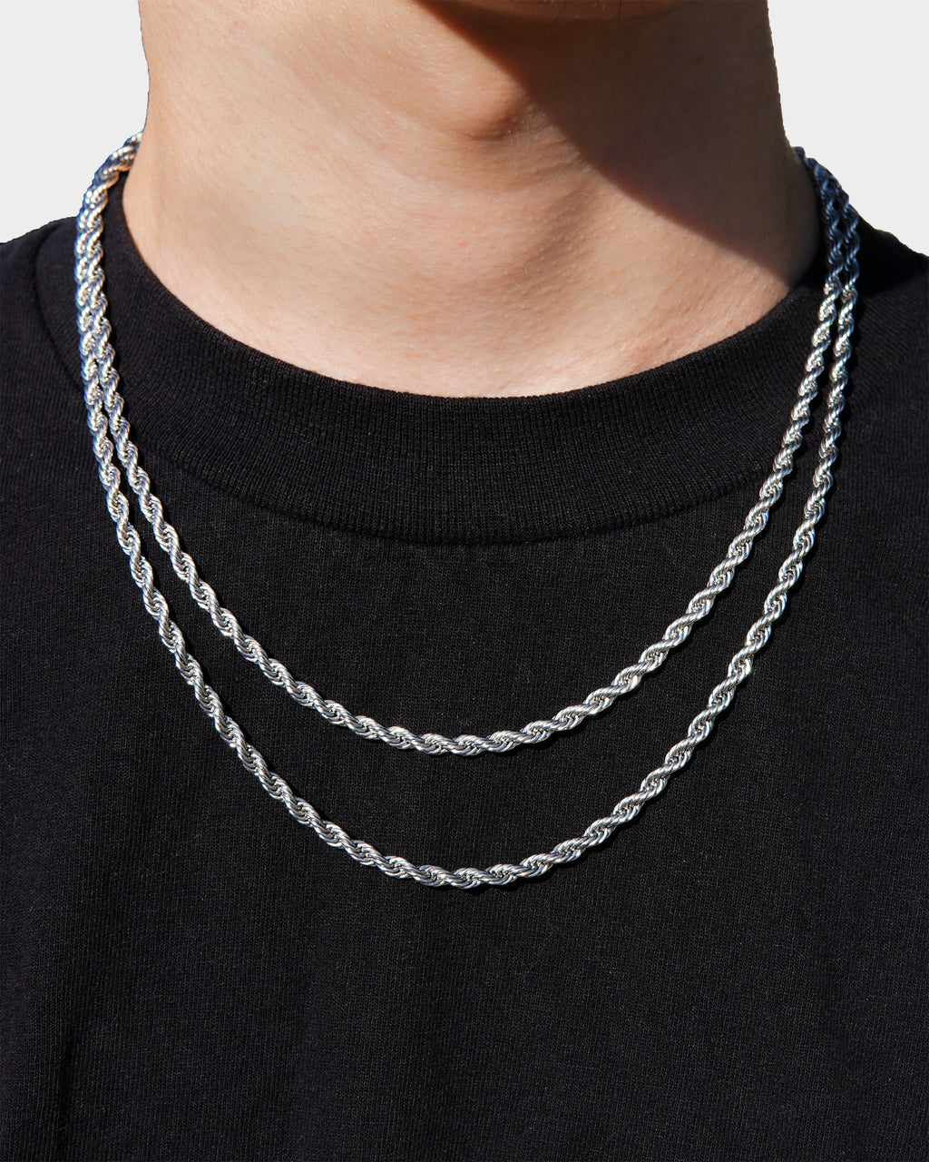 Rope Chain - 14K White Gold (All Sizes)