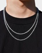 Rope Chain - 14K White Gold (All Sizes)