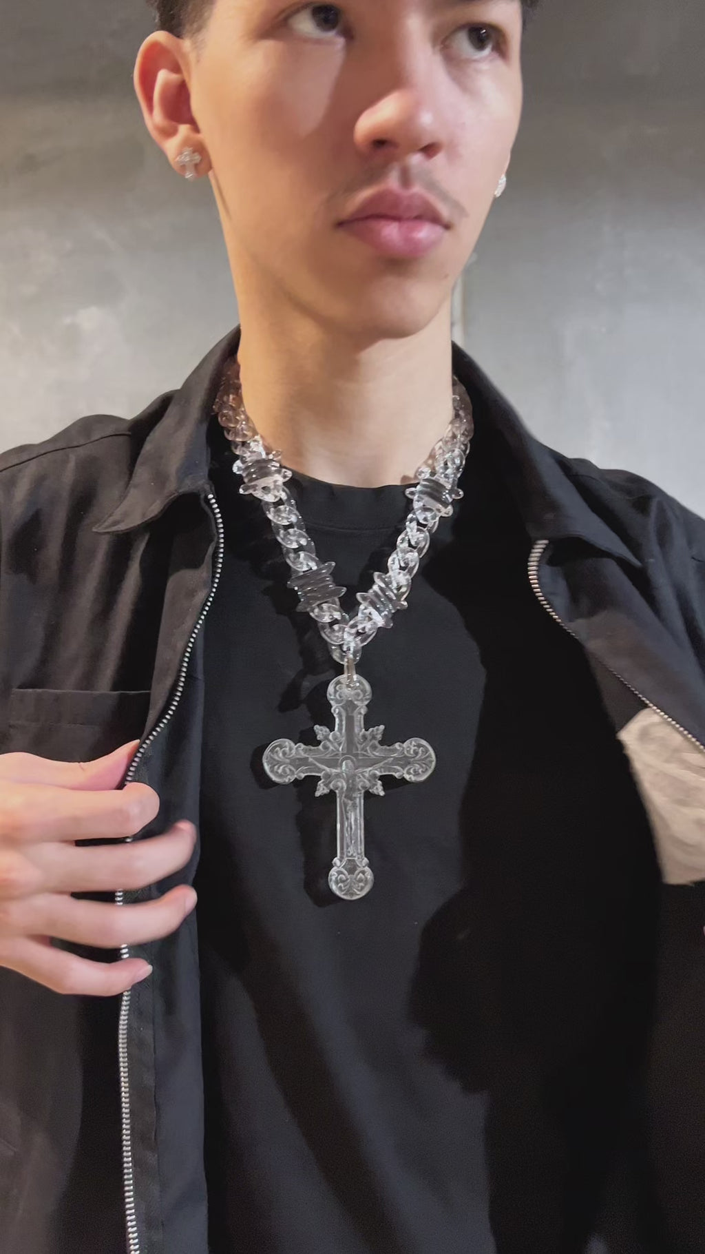 X-Ray Barbed Wire Cuban + Cross