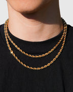 Rope Chain - 18K Gold (All Sizes)