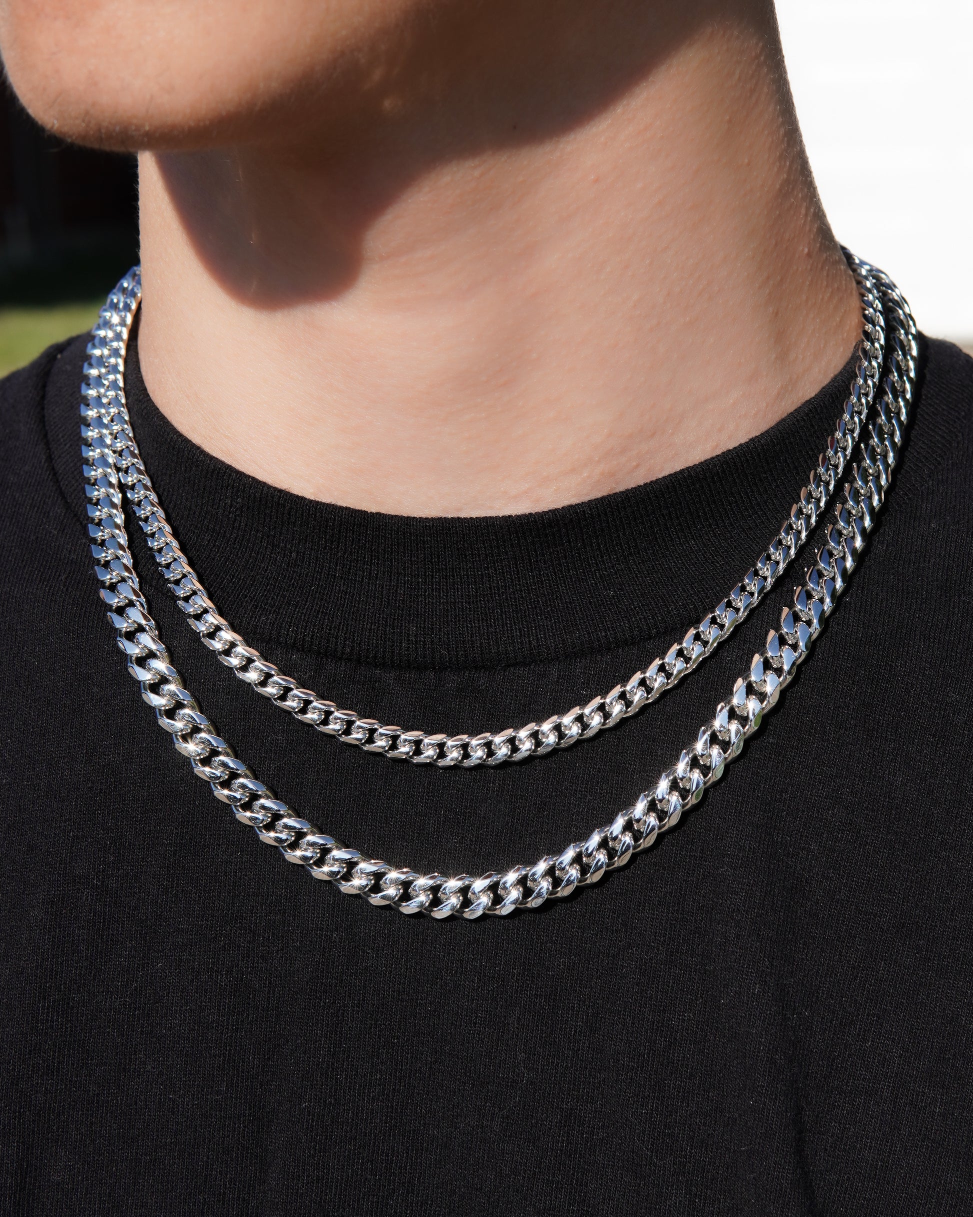 Cuban Link Chain - Silver (304L Stainless Steel) - Lavenir Jewelry