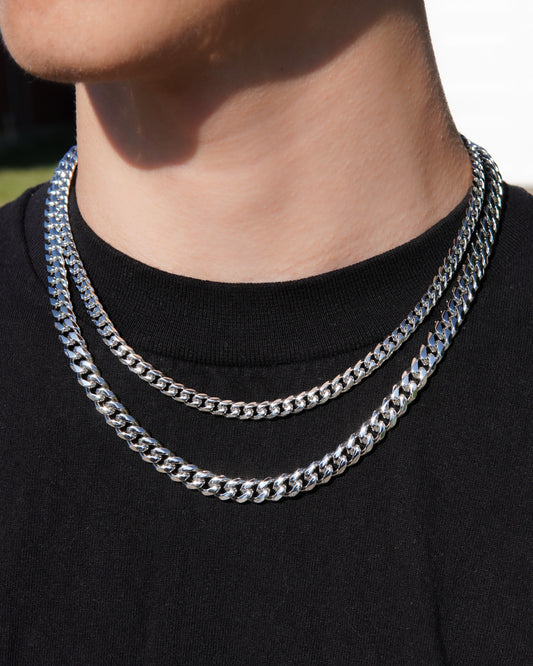Cuban Link Chain - Silver (304L Stainless Steel) - Lavenir Jewelry